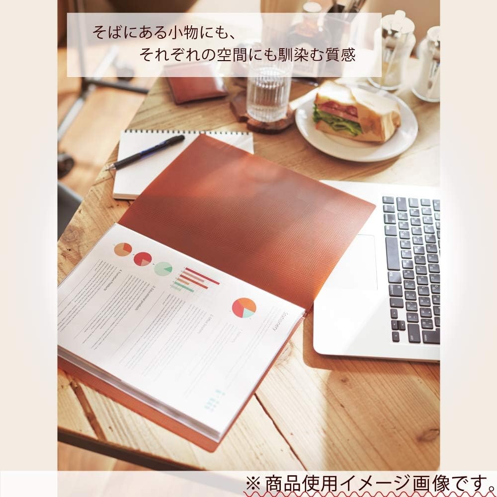 image:imageKokuyo Glassele File Clear Book Display Book Presentation Binder with Plastic Sleeves 20Pocket Bound Sheet Protector A4 5Pack Cool Colors Japan Import 99KRAGL20X52Cool Colors