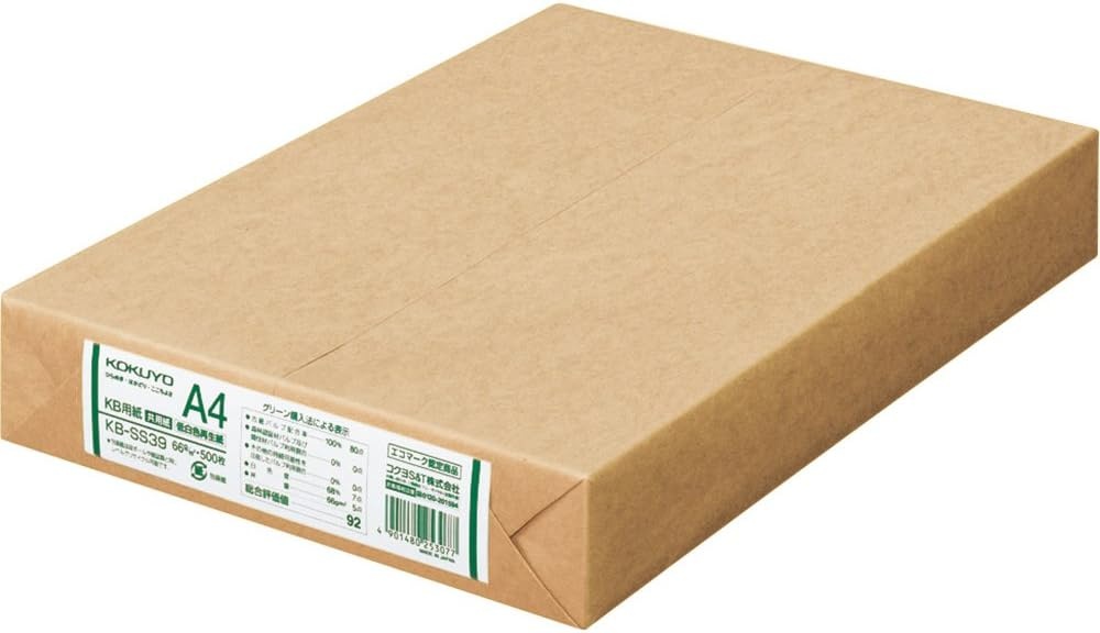 image:imageKokuyo Letter Size 85 x 11 inches KB Paper 1 Ream 500 Sheets 80 Bright White Copy Printer Paper in OfficeSchoolHome 17 lb64gsm Perfect for Printing FSC Certified KBL31TNA4 83 x 117 in