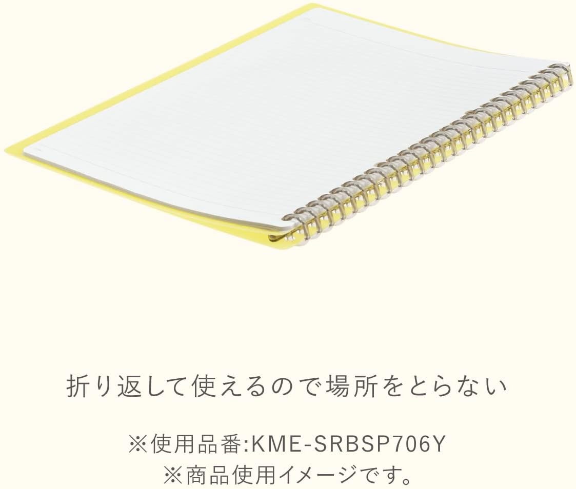 image:imageKokuyo Me Campus Smart Ring Binders B5 Moon Lime Binder Notebooks Up to 60 Sheets 26 Holes Slim Binder Folder with 10 Extra Campus Sarasara Looseleaf Paper for Work Study and Journal Japan ImportMoon Lime