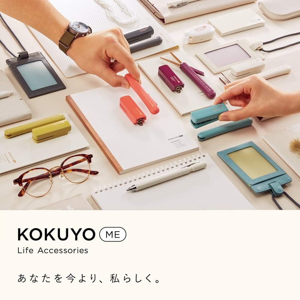image:imageKokuyo Me Compact Stapler up to 10 Sheets Binding No 10 Staple Tofu White Japan Import KMEPSL101MVTofu White