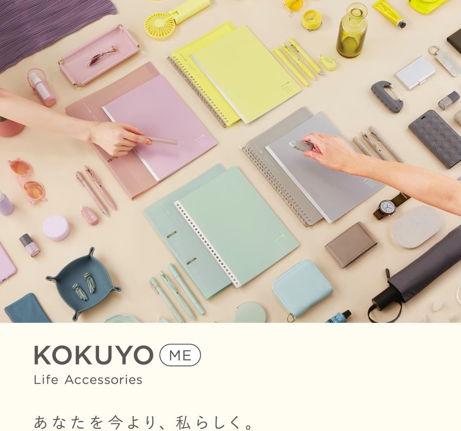 image:imageKokuyo Me Loose Leaf Paper for Binders Notebook Type A4 6mm Ruled 30 Holes 43 Lines 50 Sheets Japan Import KMELP916BLGB5