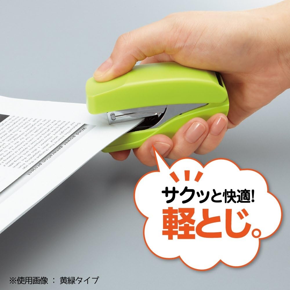 image:imageKokuyo Power Latch Kiss Stapler Racchikisu Flat Type No 10 Staple Binding Up to 32 Sheets Blue Japan Import SLMF5502B