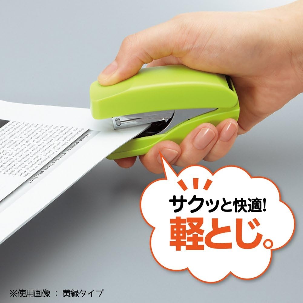 image:imageKokuyo Power Latch Kiss Stapler Racchikisu Flat Type No 10 Staple Binding Up to 32 Sheets Pink Japan Import SLMF5502P