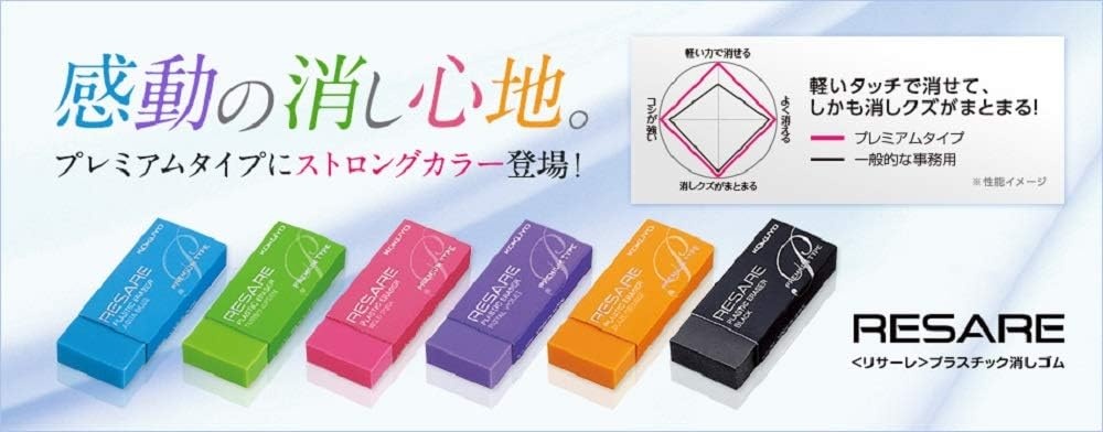 image:imageKokuyo Resare Plastic Eraser Premium Type Extra White Japan Import KESHI97NWhite
