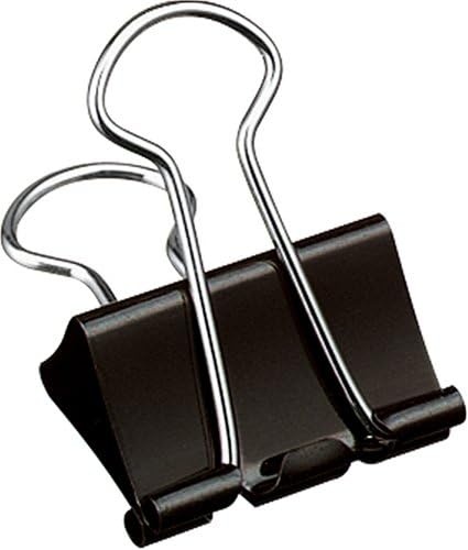 image:imageKokuyo Scelbo Small Binder Clips 098 inches 25 mm Width 60 Sheets Capacity 10 Pcs Black Japan Import KURIJ35DBlack