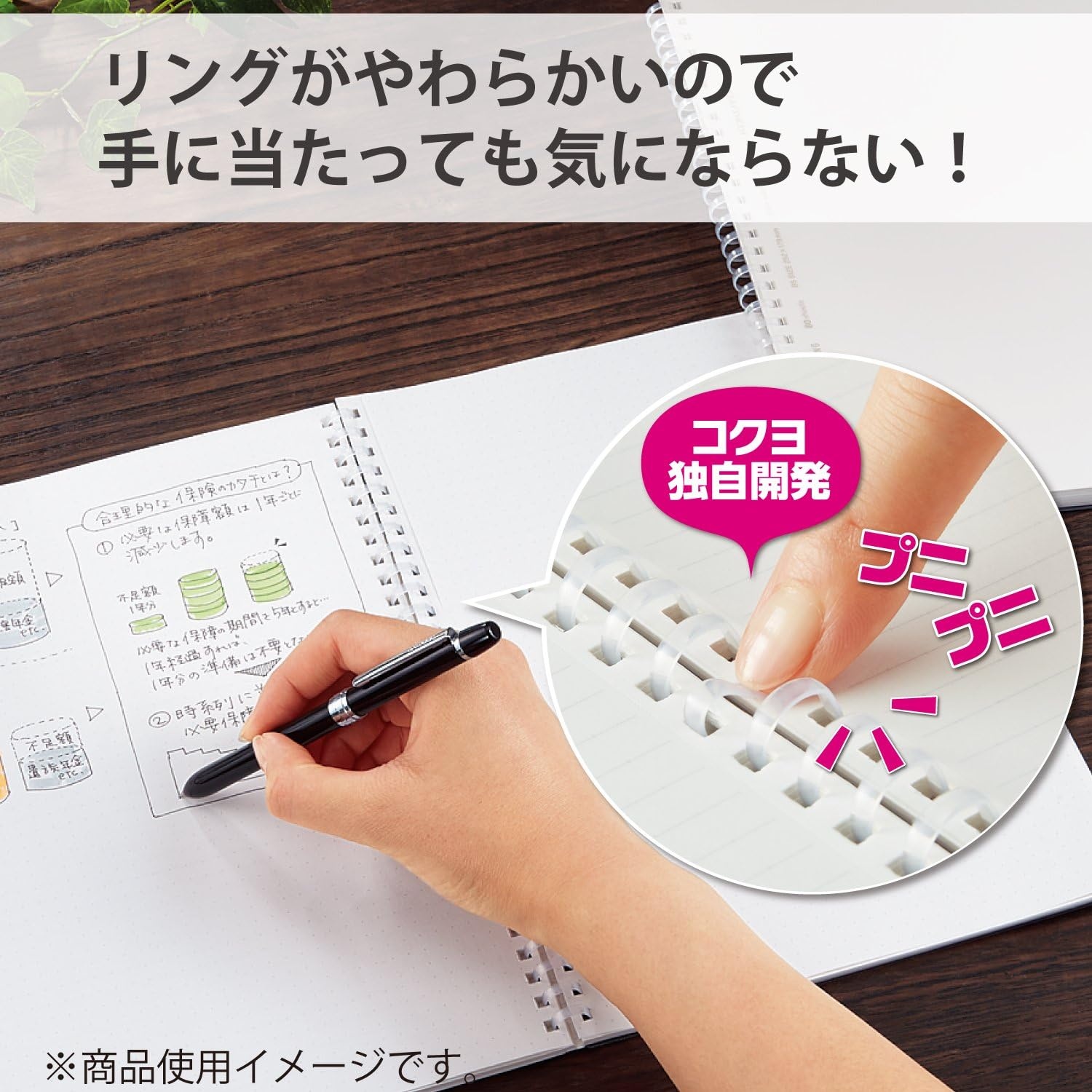 image:imageKokuyo Spiral Dotted Notebook 83 x 58 Business Journal A5 Soft Ring Notebooks with 5mm Dot Grid 80 Perforated Sheets Clear 1 Subject Notebook Note Taking for Work Japan ImportSUSV538WTTA5