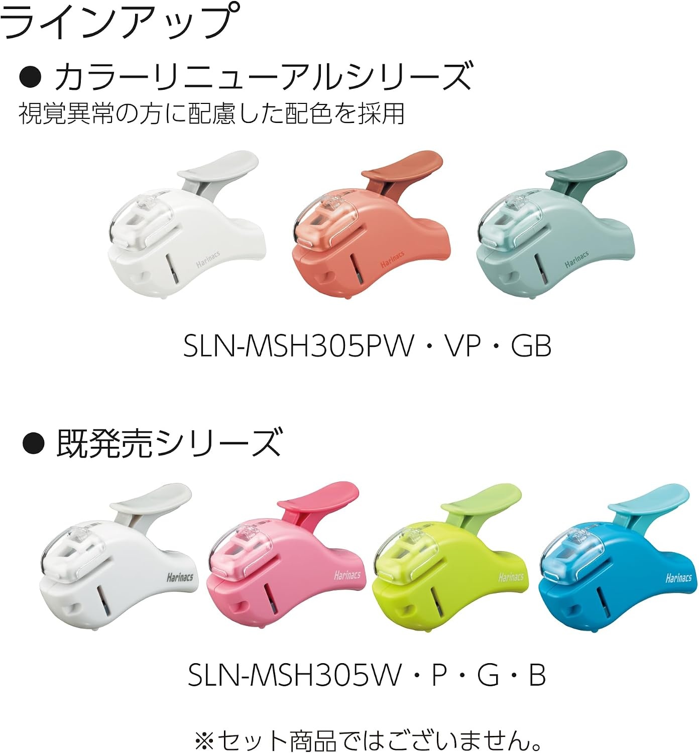 image:imageKokuyo Stapleless Stapler Harinacs Handheld StapleFree Up to 5 Sheets No Staple Binding Portable Holeless Compact Alpha Pink Japan Import SLNMSH305PPale White