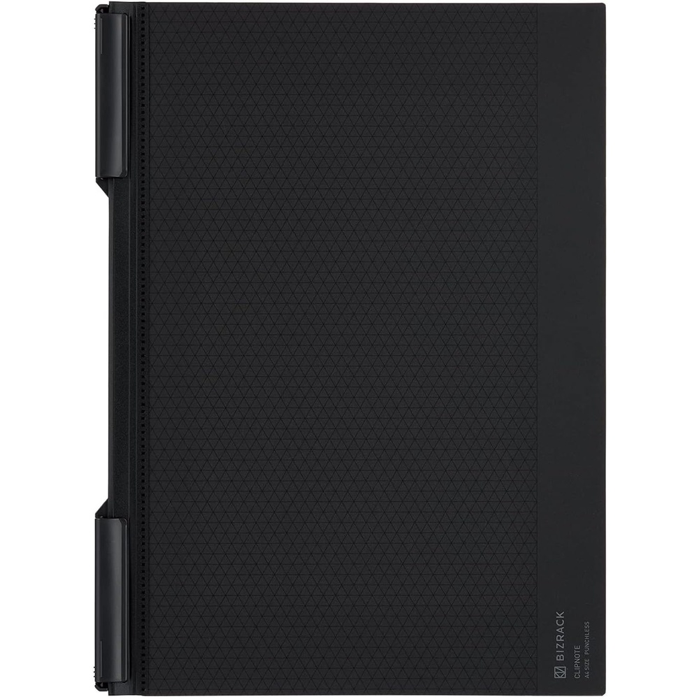 image:imageKOKUYO Bizrack Clipnote Punchless Clip Folder Holds up to 25 Sheets A4S Olive Green NOBRCN202DGBrown Black