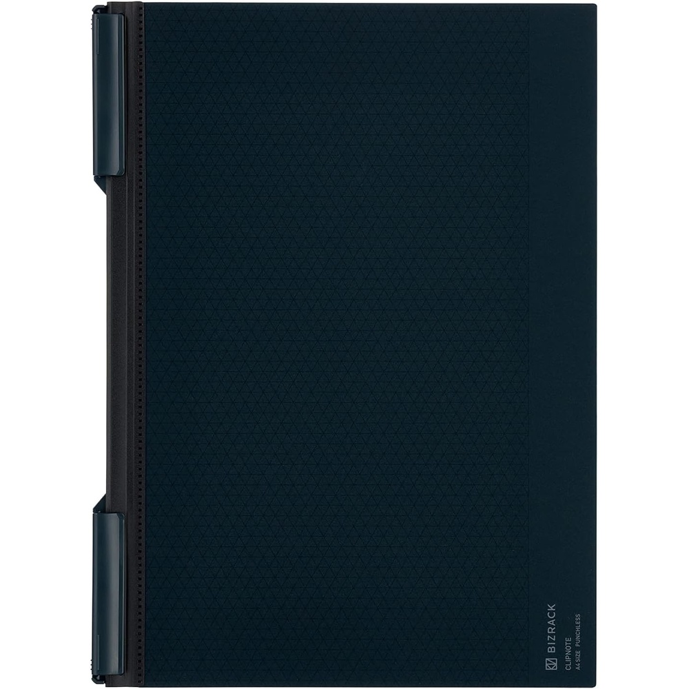 image:imageKOKUYO Bizrack Clipnote Punchless Clip Folder Holds up to 25 Sheets A4S Olive Green NOBRCN202DGNavy Black Limited Color