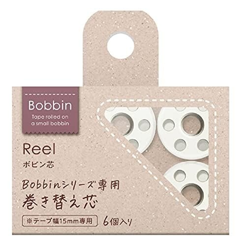 image:imageKOKUYO Bobbin Washi Tape Reel Bobbin Core for Masking Tape Pack of 6 Japan Import TB1015W
