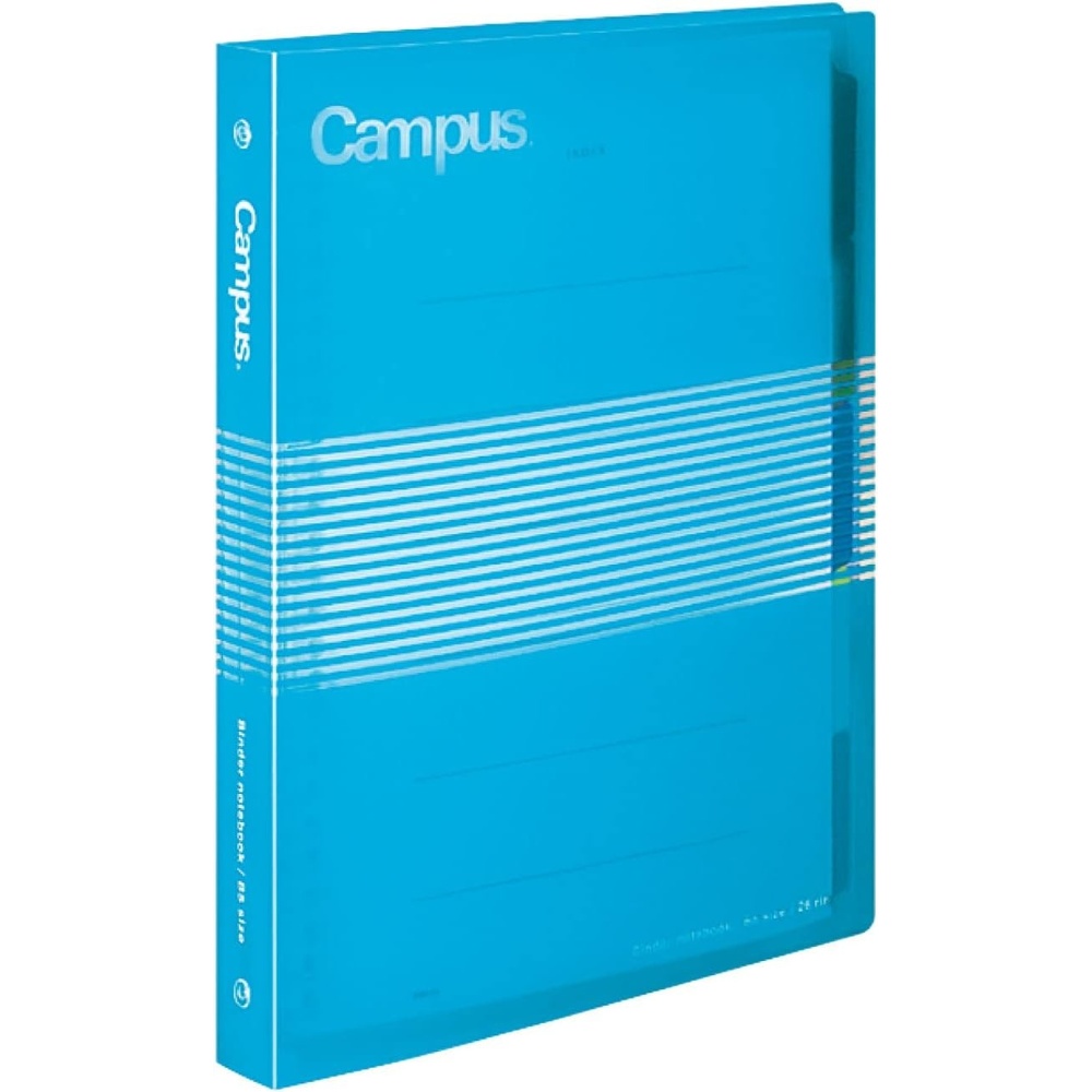 image:imageKOKUYO Campus B5 Slide Binder Notebook with 5 Tab Dividers PP Cover 26 Hole 100 Sheets Capacity Orange Japan Import RUP334NYRLight Blue