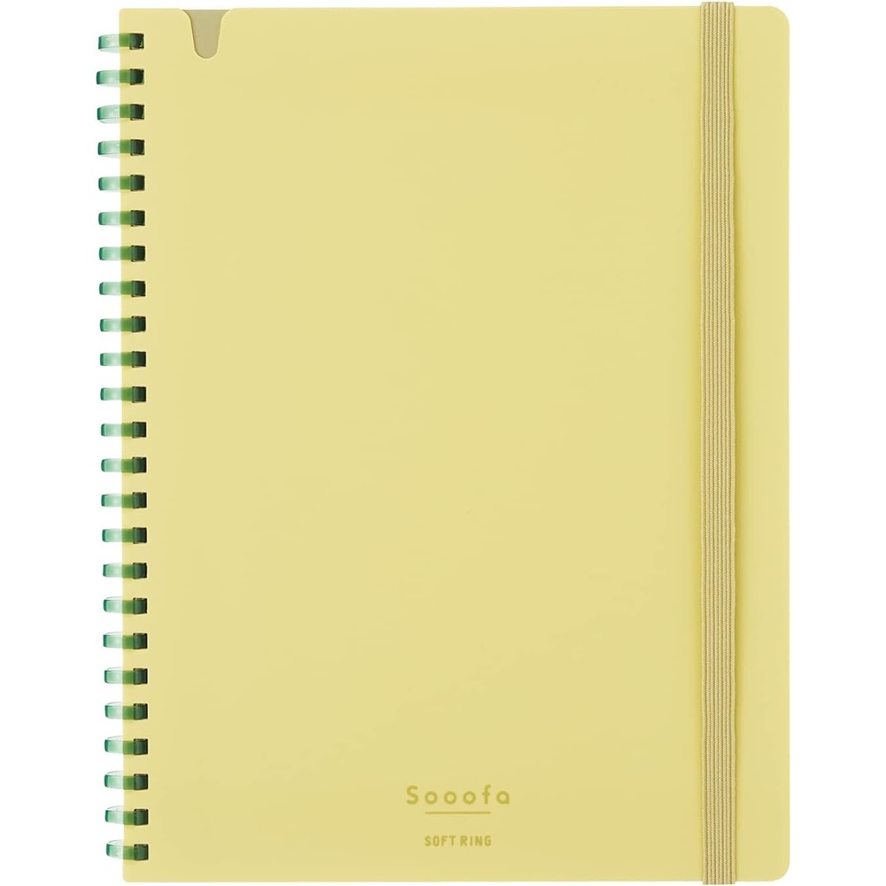 image:imageKOKUYO Graph Journal Notebook Sooofa 72 x 55 Soft Ring Notebook for Women 4mm Grid Ruled 80 Perforated Sheets Pink B6 Notebook for Work Journals for Writing Japan Import SUSV748S4PYellow
