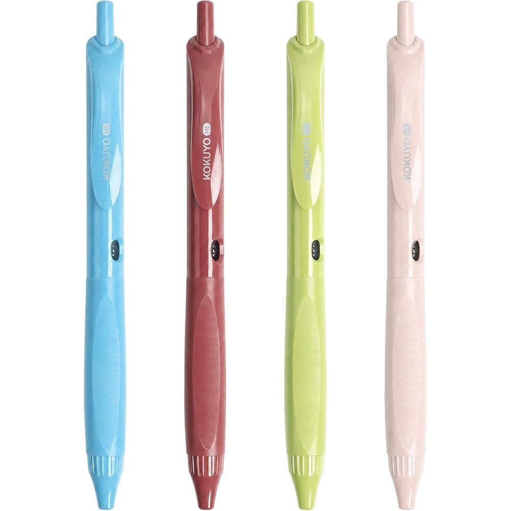 image:imageKOKUYO Me Ballpoint Pen Black Ink 05mm Retractable Ball Point Writing Gel Pen Piman Green KMEBPEG5D102GKokuyo Me