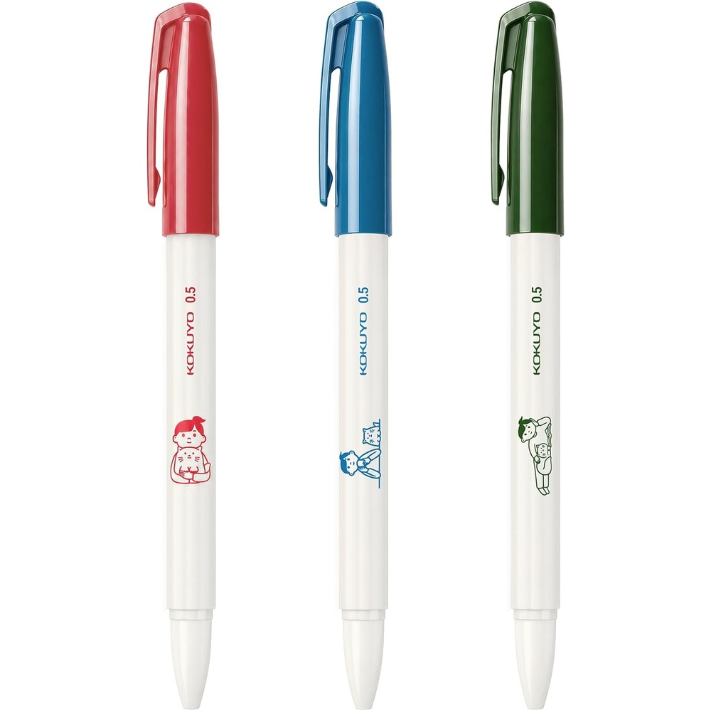 image:imageKOKUYO Me Ballpoint Pen Black Ink 05mm Retractable Ball Point Writing Gel Pen Piman Green KMEBPEG5D102GNoritake1