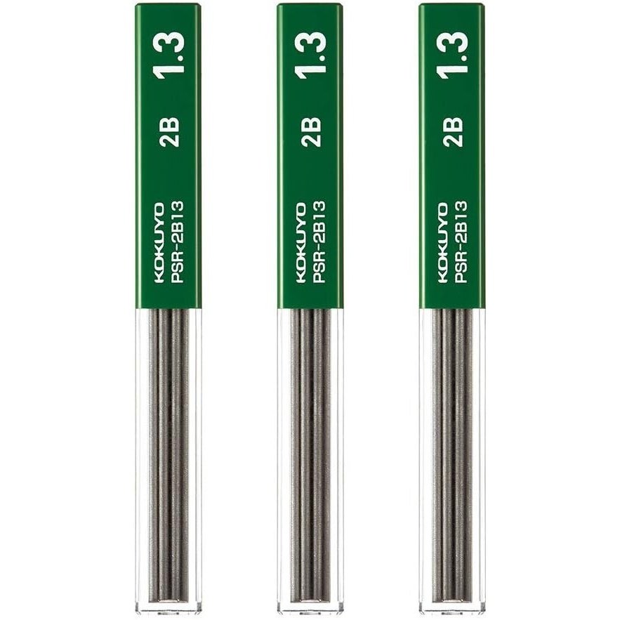 image:imageKOKUYO Mechanical Pencil Lead 13mm 2B PSR2B131P 10 Leads 3 Pack
