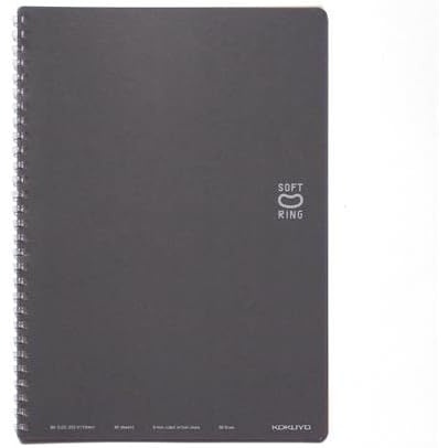 image:imageKOKUYO Spiral Lined Notebook 10 x 7 Pastel Journal B5 Soft Ring Notebooks with Dot 6 mm Ruled 40 Sheets Purple 1 Subject Notebook Note Taking for School Japan Import SUSV301BTVGray