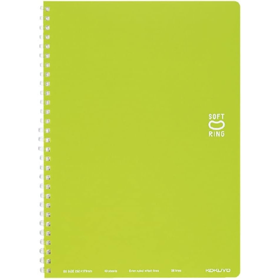 image:imageKOKUYO Spiral Lined Notebook 10 x 7 Pastel Journal B5 Soft Ring Notebooks with Dot 6 mm Ruled 40 Sheets Purple 1 Subject Notebook Note Taking for School Japan Import SUSV301BTVLight Green