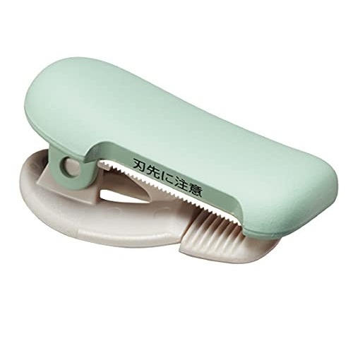 image:imageKOKUYO Washi Tape Cutter Masking Tape Dispenser Mini Portable Light Cutting Clip Type 1015mm Pastel BrownPastel Green