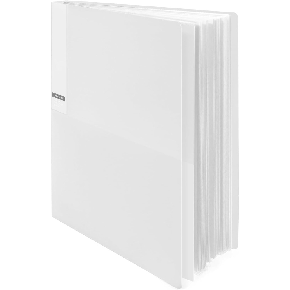 image:imageKokuyo 20Pocket Binder with Plastic Sleeves Transparent A4 Art Portfolio Folder with Clear Sheet Protectors 40 Pages of Presentation Display Book Japan Import CTRAC20TTransparent
