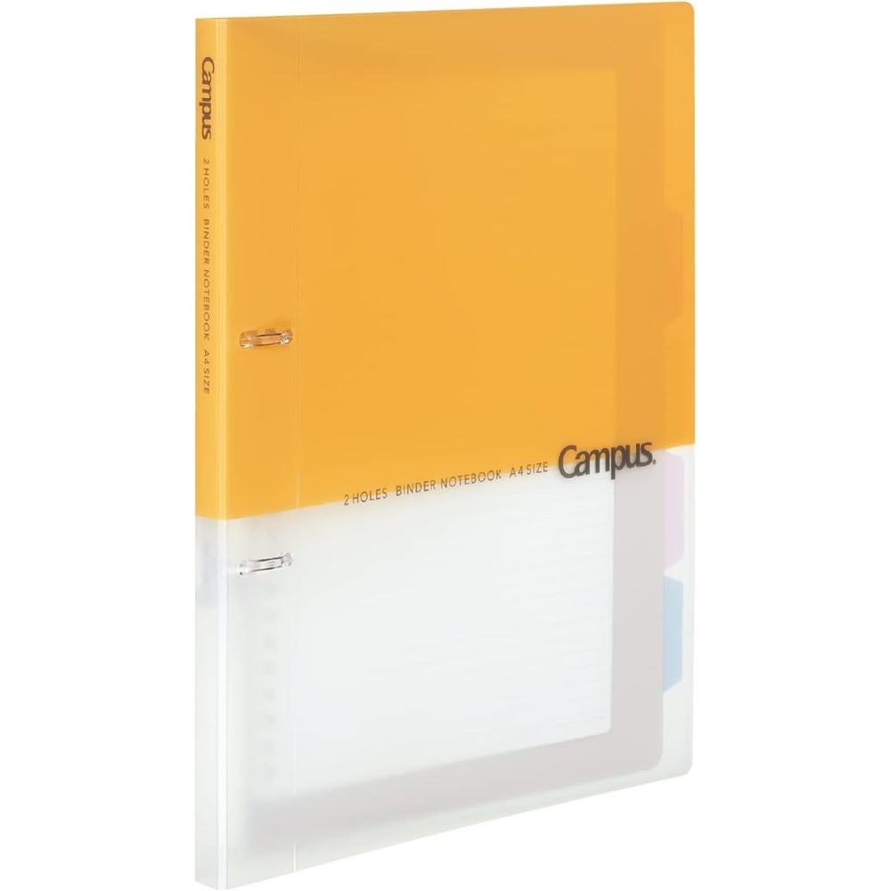 image:imageKokuyo Campus 2Ring Loose Leaf Binder A4 2 Holes Up to 100 Sheets Pink Japan Import RUPP158PYellow