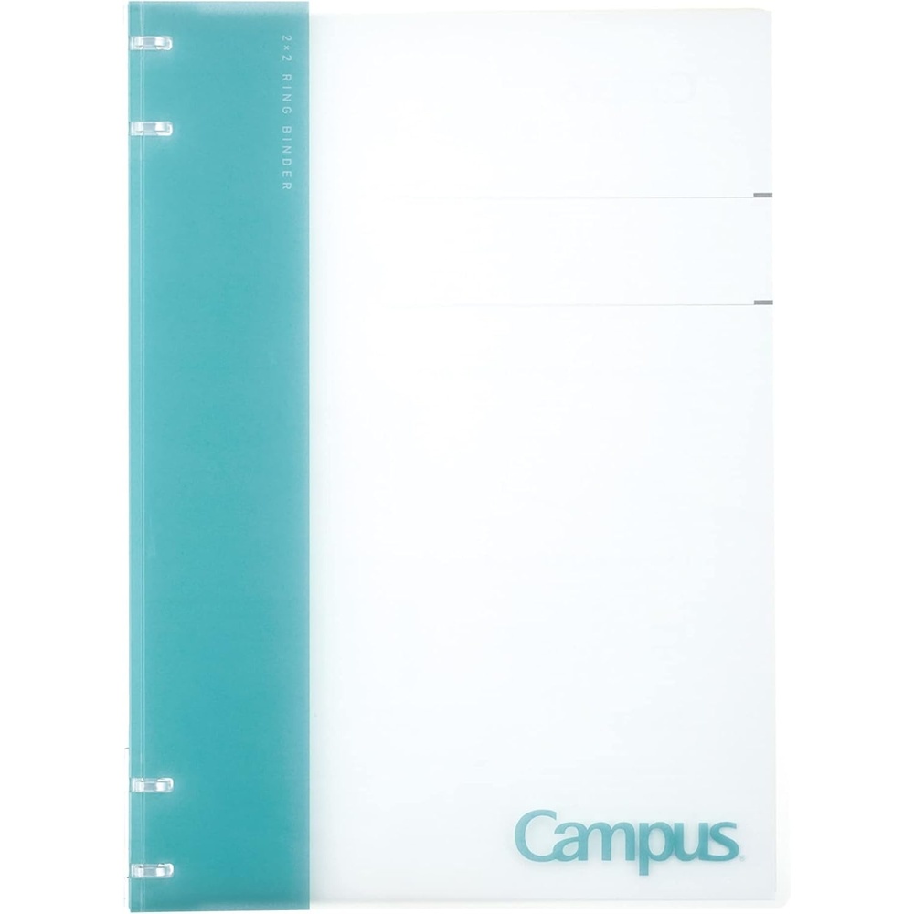 image:imageKokuyo Campus Refillable Notebook B5 2x2 Slim Ring Binder Notebook with Customizable Title Page 40 Sheets Capacity Suitable for 26 Holes Loose Leaf Paper Mineral Color Sheer Purple LeNP704L1VLight Blue