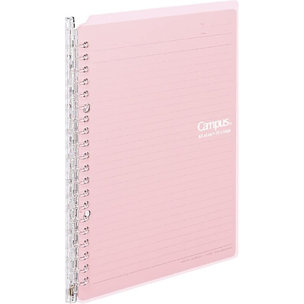 image:imageKokuyo Campus Smart Ring Binder A5 Light Pink Refillable Binder Notebook 20 Holes with 10 Extra LooseLeaf Paper Up to 25 Filler Papers for Work amp Study Japan Import RUSP130LP
