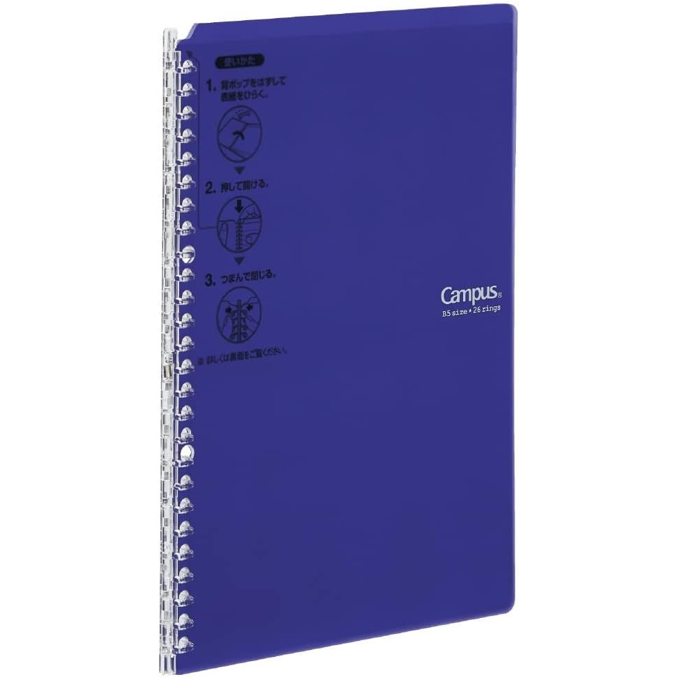 image:imageKokuyo Campus Smart Ring Binder B5 Purple Refillable Binder Notebook 26 Holes with 10 Extra LooseLeaf Paper Up to 25 Filler Papers for Work amp Study Japan Import RUSP700V