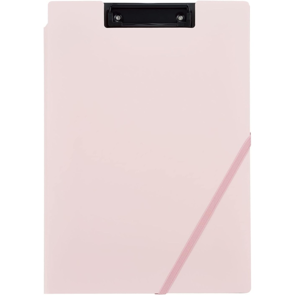 image:imageKokuyo Clipboard Folder Pink A4 Foldable Clipboard Folio with Clip 360 Degree Binder Clipboard with Elastic Band File Cover Work Folder Clipboards with Pen Slot JohaMC50PClassical Pink