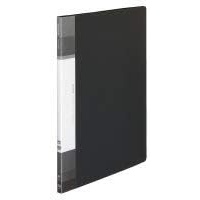 Kokuyo Glassele 20 Pockets Binder with Plastic Sleeves 8.5″x11″ (Black), Expandable Art Portfolio Folder with Clear Sheet Protectors, 40 Pages of Presentation Display Book. (RA-GLB20D)
