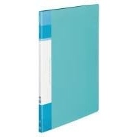 Kokuyo Glassele 20 Pockets Binder with Plastic Sleeves 8.5″x11″ (Light Blue), Expandable Art Portfolio Folder with Clear Sheet Protectors, 40 Pages of Presentation Display Book. (RA-GLB20LB)