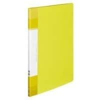 Kokuyo Glassele 20 Pockets Binder with Plastic Sleeves 8.5″x11″ (Yellow), Expandable Art Portfolio Folder with Clear Sheet Protectors, 40 Pages of Presentation Display Book. (RA-GLB20Y)