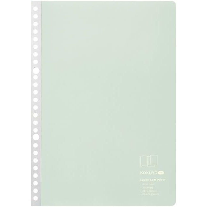 image:imageKokuyo Me Loose Leaf Paper for Binders Notebook Type A4 6mm Ruled 30 Holes 43 Lines 50 Sheets Japan Import KMELP916BLGB5