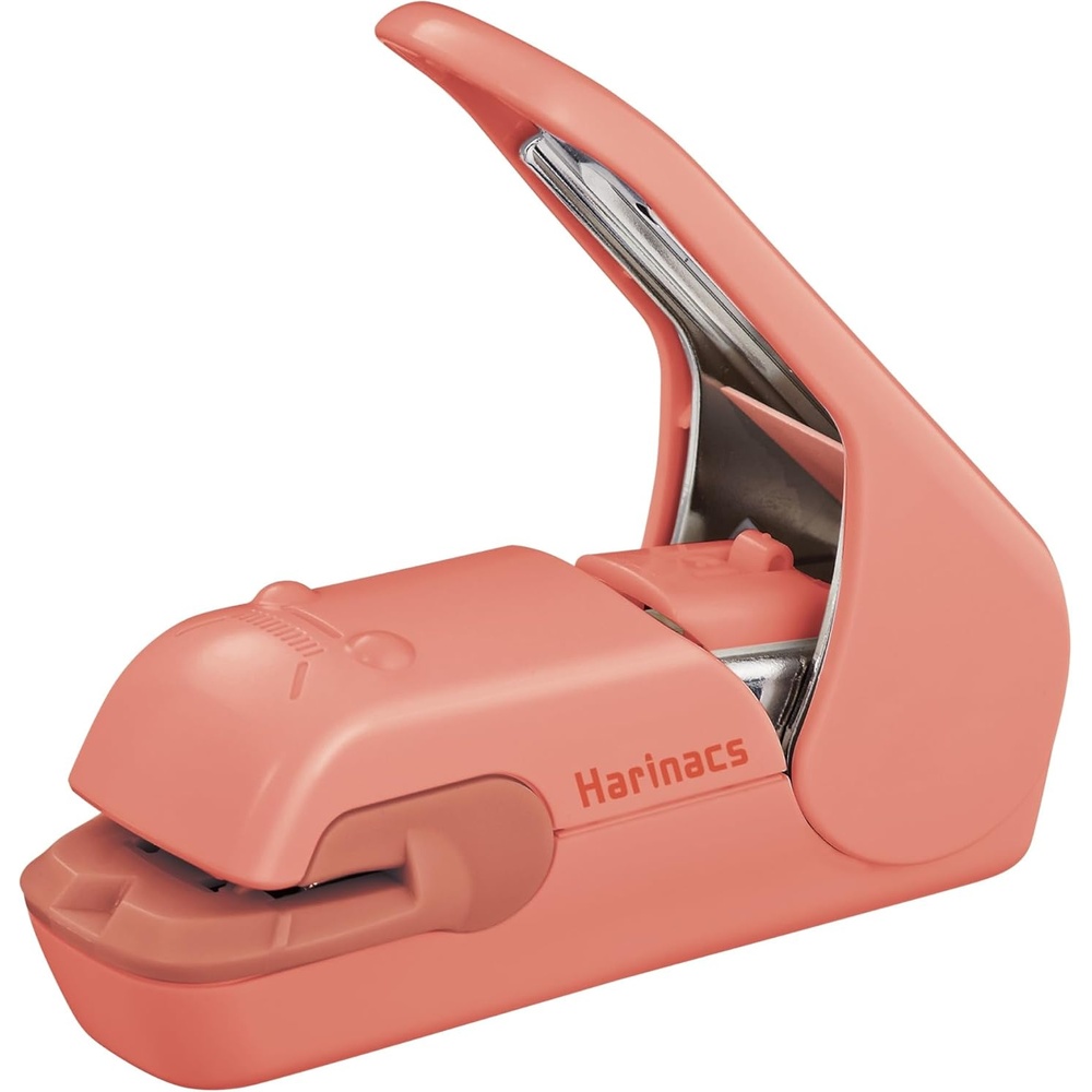 image:imageKokuyo Stapleless Stapler Harinacs Desktop amp Handheld StapleFree Up to 5 Sheets No Staple Binding Portable Compact Holeless Stapler Red Pink Japan Import SLNMPH105PSalmon Pink
