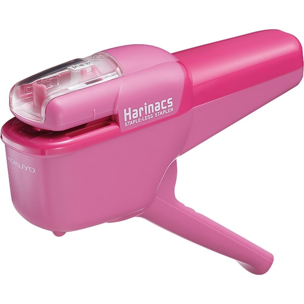 image:imageKokuyo Stapleless Stapler Harinacs Handheld StapleFree Up to 10 Sheets No Staple Binding Portable Compact Holeless Stapler Black Japan Import SLNMSH110DPink