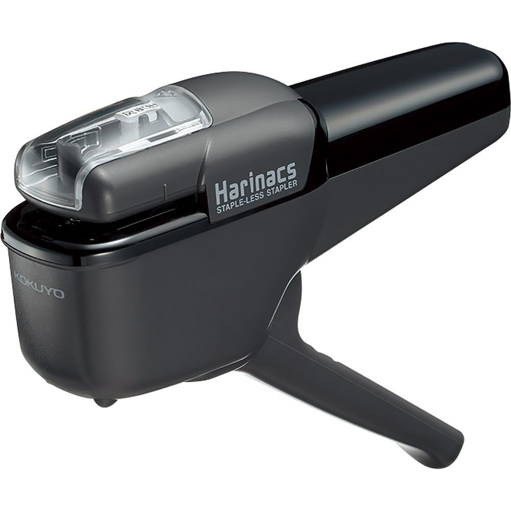 image:imageKokuyo Stapleless Stapler Harinacs Handheld StapleFree Up to 10 Sheets No Staple Binding Portable Compact Holeless Stapler Black Japan Import SLNMSH110DBlack
