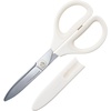 image:imageKokuyo Saxa Glueless Scissors Yellow 3D Blade Symmetrical Handle for Both Righthand and Lefthand with Safety Cap Japan Import HASAP280YWhite