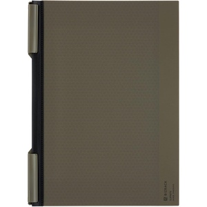 KOKUYO Bizrack Clipnote Punchless, Clip Folder, Holds up to 25 Sheets, A4-S, Olive Green (NO-BRCN202DG)(Olive Green)