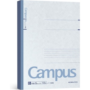 KOKUYO Campus Composition Notebook, 7 x 10 inch Lined Notebooks with 30 Sheets 7mm Ruled Paper, 5 Pack B5 Pink Notebook for School and Work, School Supplies Comp Book for Journal Diary(Blue)