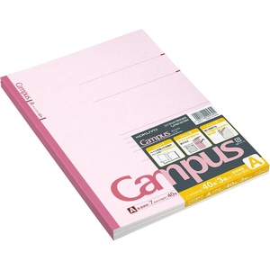 KOKUYO Campus Notebook, A 7mm Ruled, Semi-B5, 40 Sheets, 30 Lines, Pink, Pack of 3, Japan Import (NO-4ANX3)