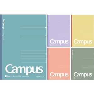 KOKUYO Composition Notebooks, 5 Pack Campus Semi-B5 Comp Book with Dot A 7mm Ruled, 30 Sheets, School Lined Notebook Spy x Family Limited Edition, Journal Notebook for Women Work Study Note Taking(Baked)