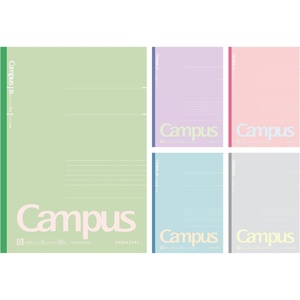 KOKUYO Composition Notebooks, 5 Pack Campus Semi-B5 Comp Book with Dot A 7mm Ruled, 30 Sheets, School Lined Notebook Spy x Family Limited Edition, Journal Notebook for Women Work Study Note Taking(Positive Smokey)