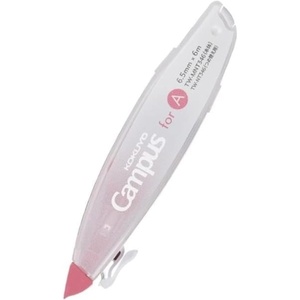 KOKUYO Correction Tape, 5.5 mm Wide for B 6mm Campus Ruled Notebook, 19.7 ft (6 m) Long, Blue (TW-MNT345)(Pink (6.5mm))