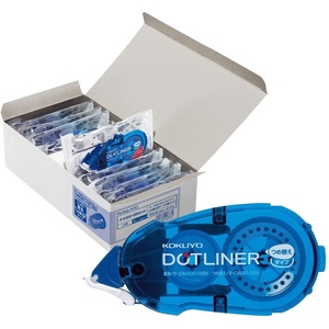 KOKUYO Dotliner Strong Adhesive Tape Glue Refill, Dotliner Tape Runner Refill, Standard Type, Permanent Adhesive, 10 Pcs, Japan Import (TA-D400-08NX10)