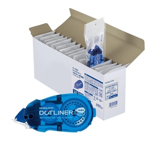 KOKUYO Glue Tape Refill for Scrapbooking, 3 Pack 52.5 Ft x 0.33 in Double Sided Tape Roller for Crafts, Blue Dot Pattern Tape Runner, Adhesive Scrapbook Supplies. Japan Import (TA-D400-08NX3)(15)