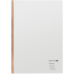 KOKUYO ME Composition Notebook, 1 Pack A5 Comp Book with B 6mm Ruled, 70 Sheets, School Lined Notebook in Tofu White, Journal Notebook for Women Work Study Note Taking. Japan Import (KME-NB665W)