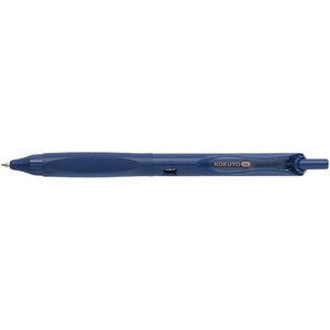KOKUYO Me Ballpoint Pen, Black Ink 0.5mm Retractable Ball Point Writing Gel Pen, Piman Green (KME-BPEG5D102G)(Graphite Blue)