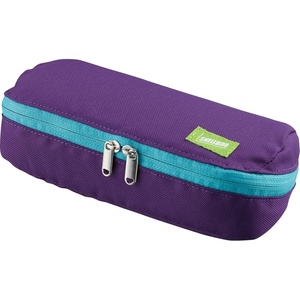 KOKUYO Pencil Case Pouch, Neo Critz Standing Pen Pouch Bag, Foldable Stand up Pencil Holder Organizer, Small Portable Pencil Box for Office, Home & College Use, Blue x Navy, Regular Size (F-VBF180-3)(Green)
