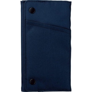 KOKUYO Pencil Case Pouch, Neo Critz Standing Pen Pouch Bag, Foldable Stand up Pencil Holder Organizer, Small Portable Pencil Box for Office, Home & College Use, Blue x Navy, Regular Size (F-VBF180-3)(Navy)