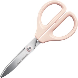 Kokuyo 3 Pack 7“ Scissor All purpose with Hybrid Arch Stainless Steel Blade, Pastel Pink Blue White, Sharper Cutting Performance Heavy Duty Cutter for Office Home School Craft Supplies (HSM-A100)(Pastel Pink)