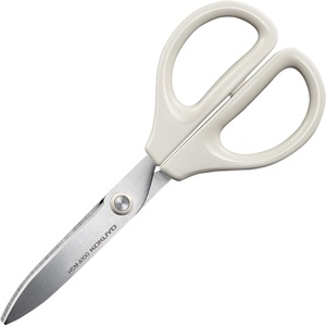 Kokuyo 3 Pack 7“ Scissor All purpose with Hybrid Arch Stainless Steel Blade, Pastel Pink Blue White, Sharper Cutting Performance Heavy Duty Cutter for Office Home School Craft Supplies (HSM-A100)(Off-white)